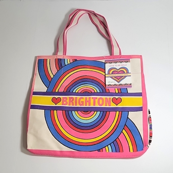 New, Brighton Rainbow Bright Tote bag with artist hand-sketched artwork - Picture 3 of 10